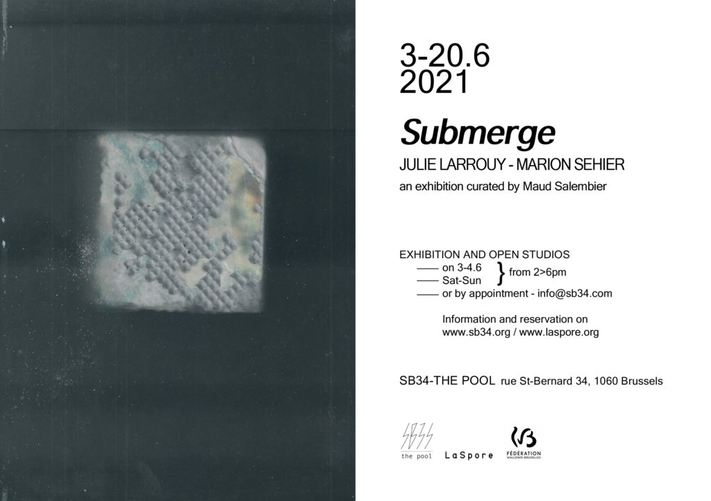 Submerge, exposition duo Julie Larrouy-Marion Séhier
sous le commissariat de Maud Salembier(LaSpore)